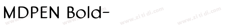MDPEN Bold字体转换